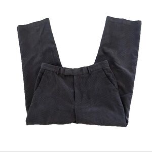 Perry Ellis Mens Brown Vintage Relaxed Straight Leg Corduroy Pants Size 32x30